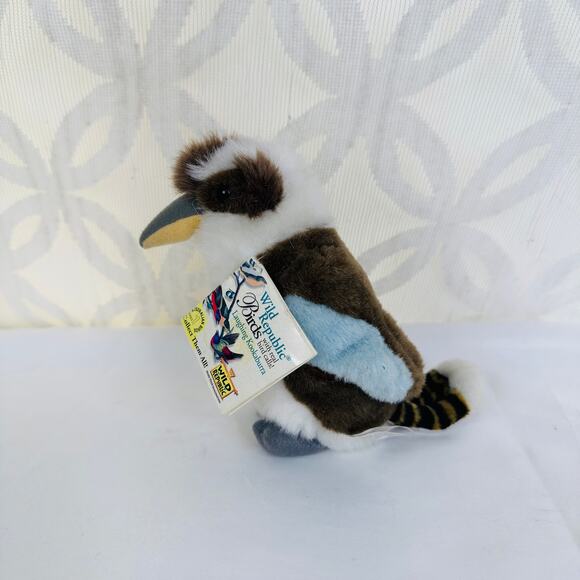 Wild Republic Laughing Kookaburra Bird Stuffed Animal 6" Plush w/tags - Picture 6 of 7
